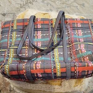 Vera Bradley Colorful Plaid Tote Bag
